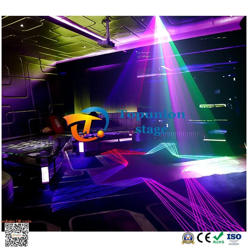 Full Color 3W 4W 5W 6W animierte Laserleiste Live Haus KTV volle Leistung Anti Öl Rauch Laserlicht