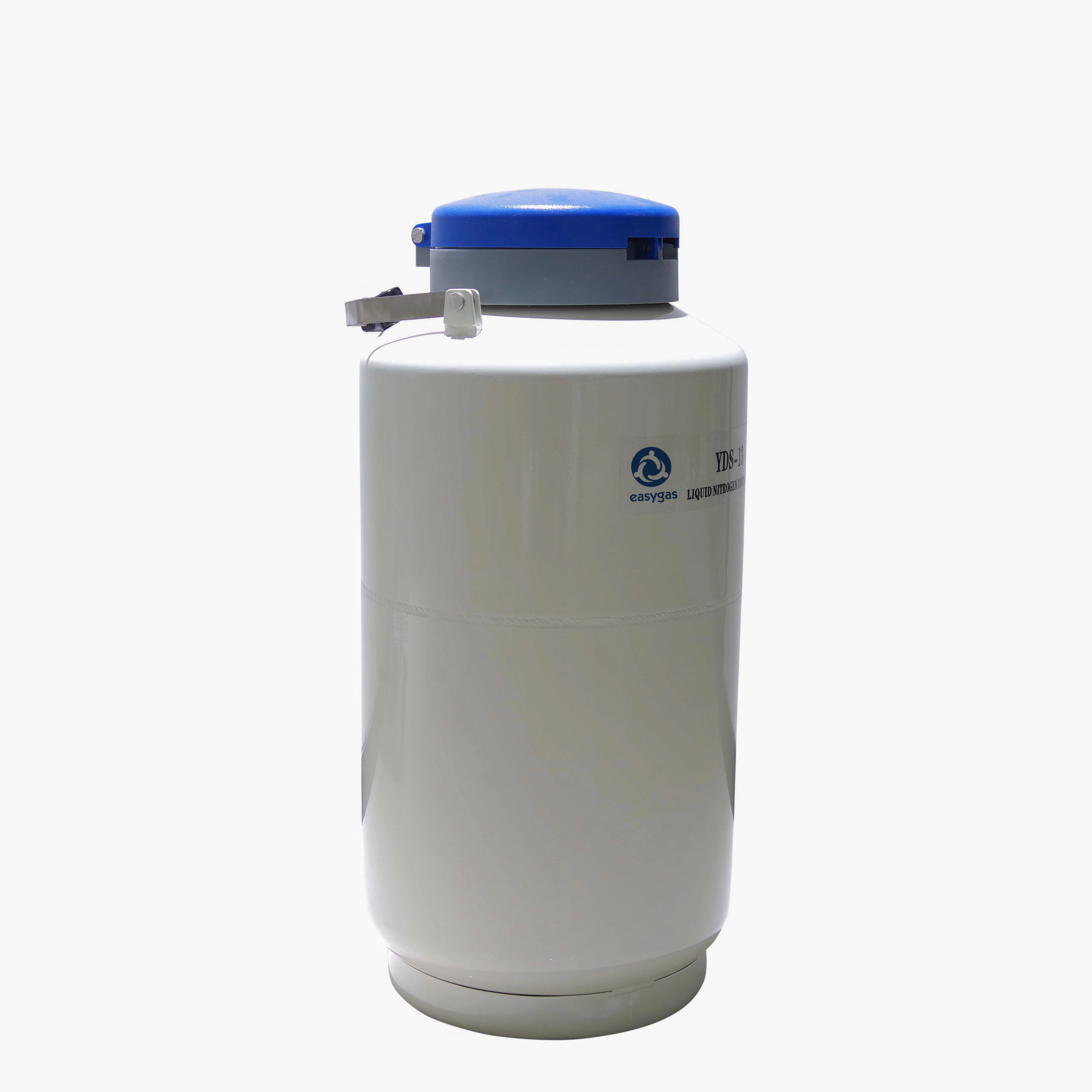 Réservoir d'azote liquide Yds-13 vase de Dewar cryogénique contenant d'azote liquide pour Stockage de sperme