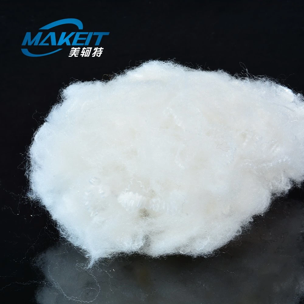 Supplied by Manufacture Superior Resiliency Recycled Silicon Polyester Staple Fiber for Pillow Stuffing Toys Filling Material