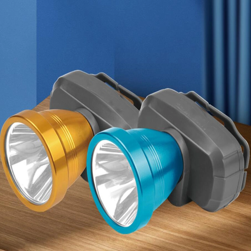 Bateria de lítio Cordão - Montado recarregável LED Farol Alto brilho - 1W longo alcance - Luzes piscando LUZ DE PESCA