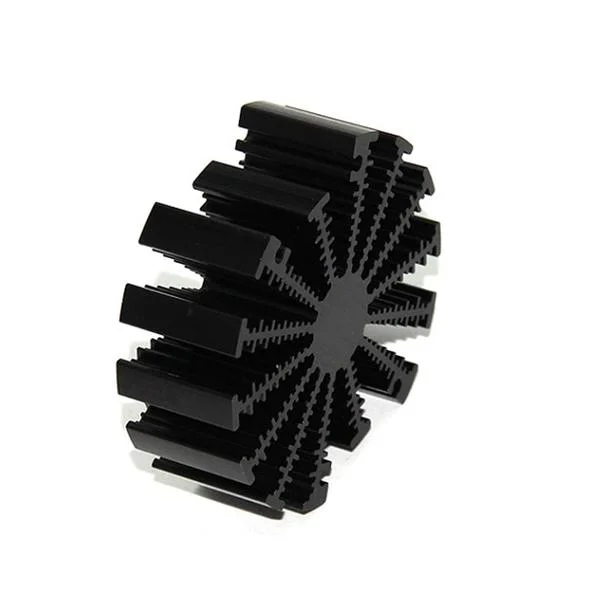 Dissipation Heat Extrusion Profile Aluminum Heat Sink with Jagged Fins