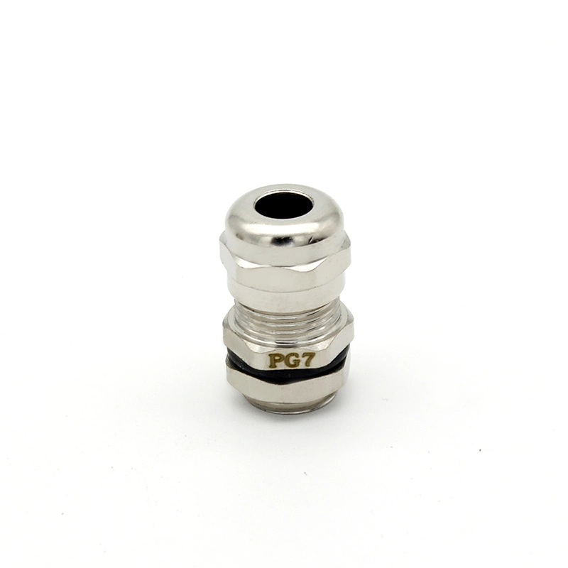 Electric Pg Series Through Type Waterproof Brass Cable Gland Customization Metal Connector