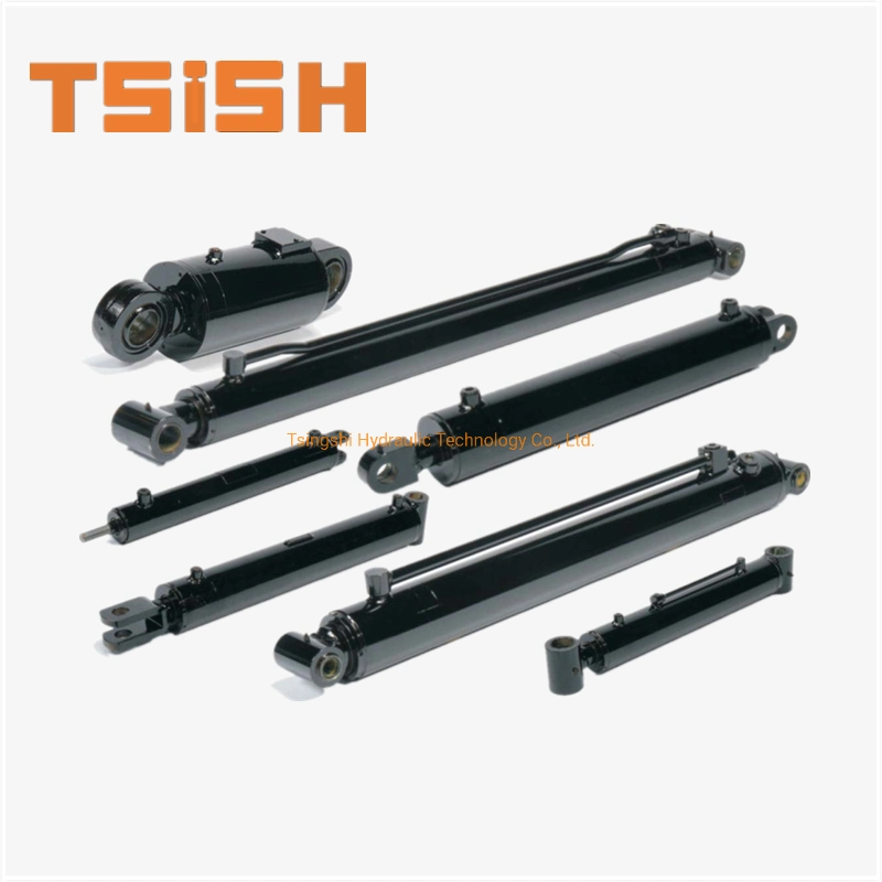 Fornecedor da China Tsish Design personalizado Micro Bore de pistão pequeno Mini Cilindro hidráulico de acção dupla de curso curto da haste para elevador de tesoura Tractor com mesa agrícola