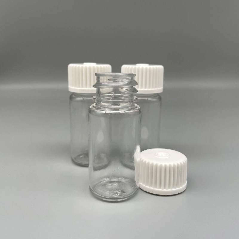 Pet Square Transparent Lab Serum Bottle Media Medium Bottle Reagent Bottle