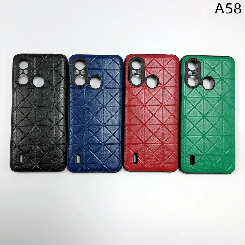 Coloured Leather TPU Back Cover for Samsung A24 A34 A54 Phone Case