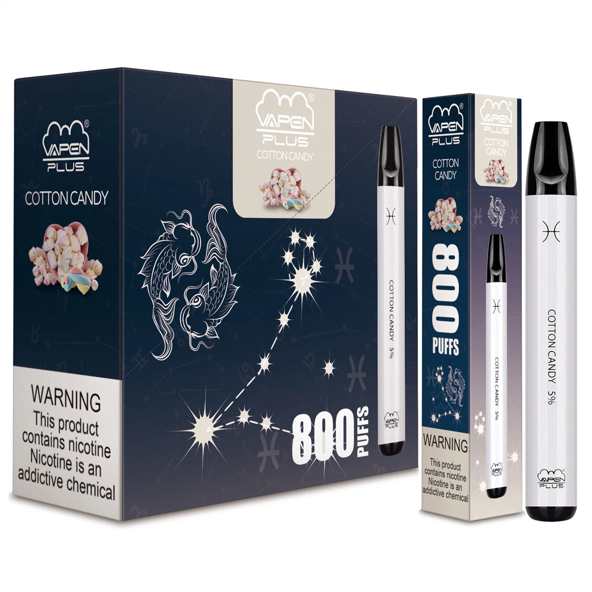 Vapen Plus 800 inhalaciones sabor de la fruta cigarrillo desechable Vape precio de fábrica de plumas