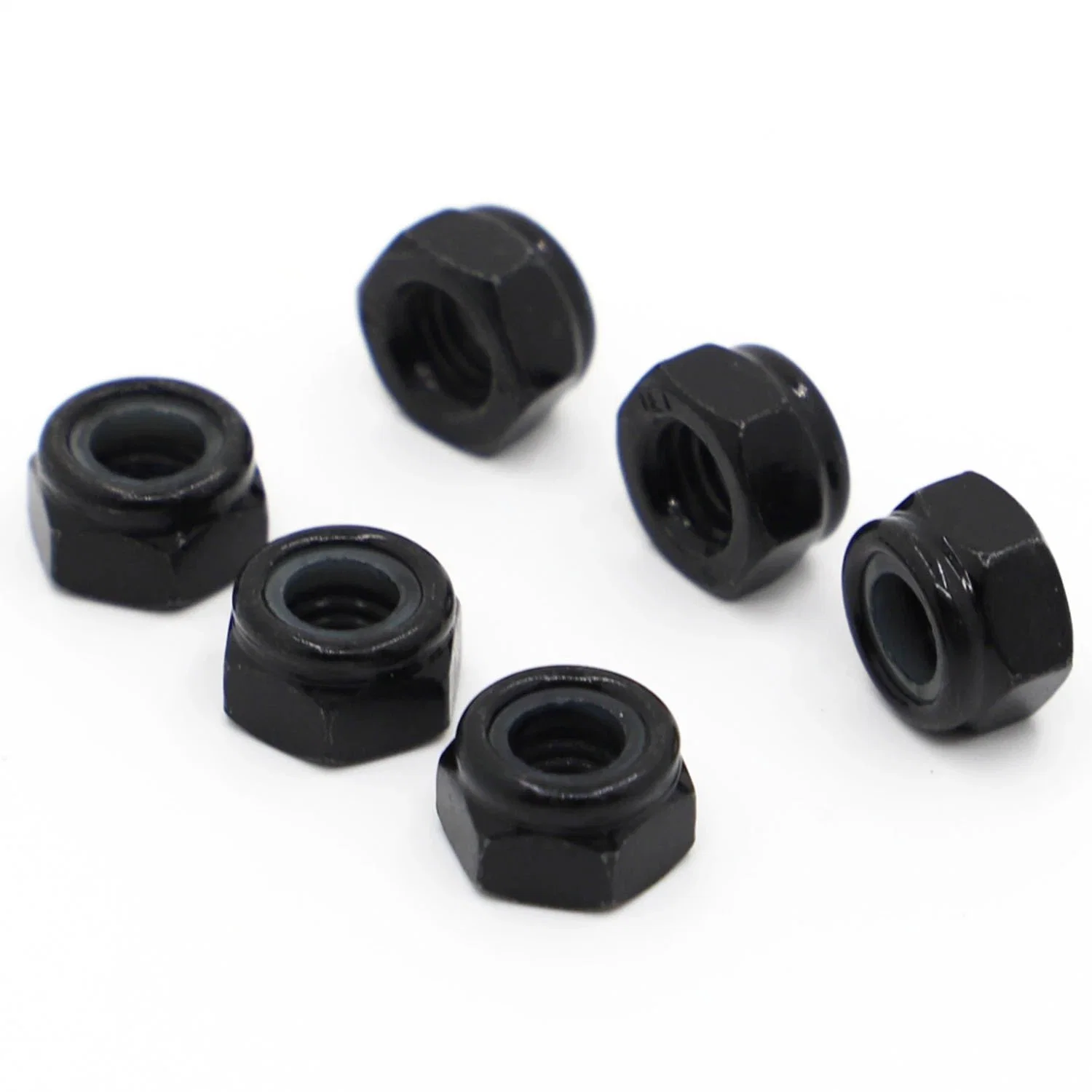 Black Nylon Insert Self-Locking Hex Nuts Locknut Slip Lock Nut