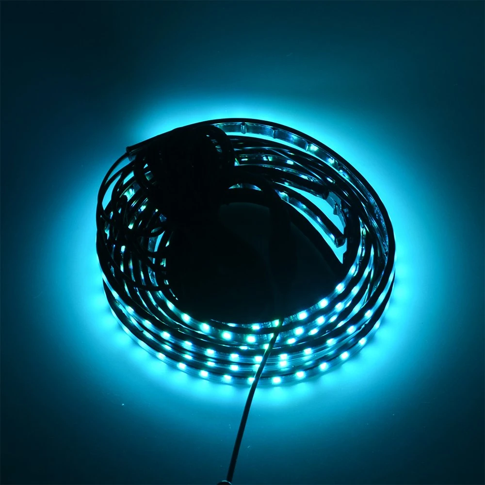 Waterproof 90cm 120cm 150cm RGB Remote Disco Music Atmosphere Underbody Car LED Underglow Flexible Strip Light