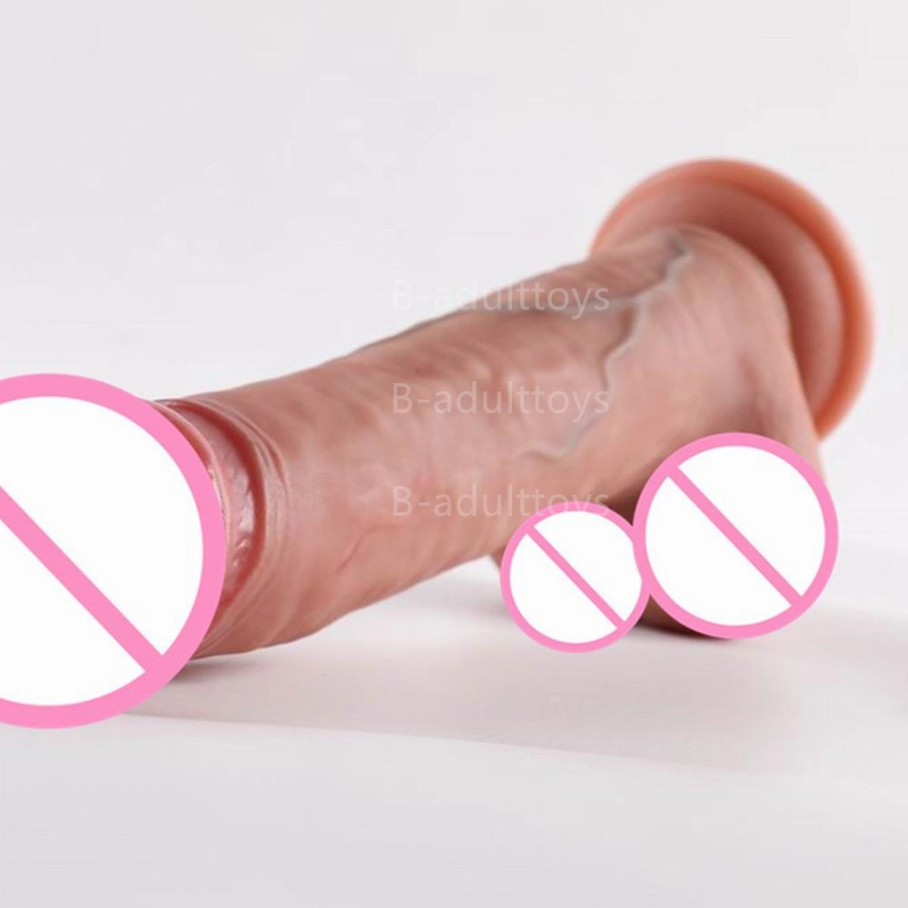 TPE Sex Toy Best Manufacturer Sliding Large Dildo Jelly Penis Wand New Design for Women