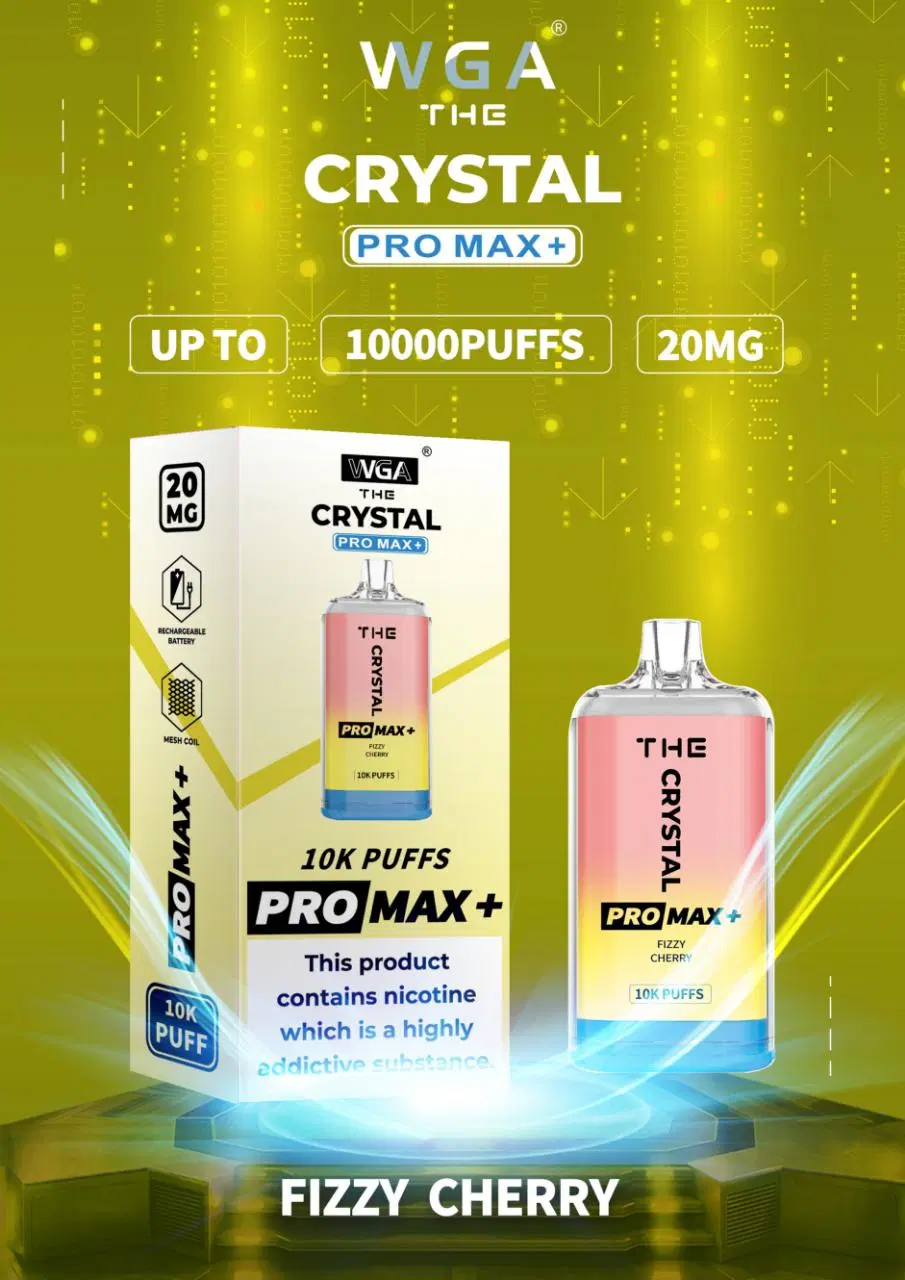 Оптовая торговля Vape популярных одноразовых Vape Crystal PRO Max 10000 насадка воздушный поток E к прикуривателю Vape батареи перо уютный Vapes Vape Crystal