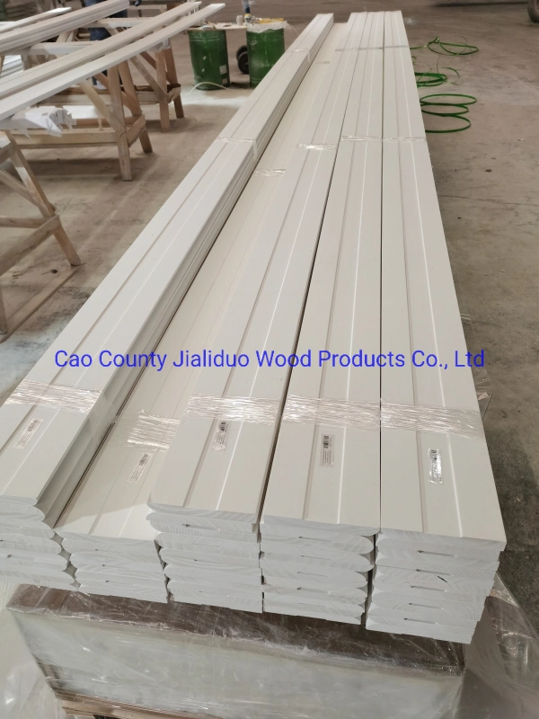 Gecousted Weiß Grundierte Gesso Skirting Boards Holzleisten