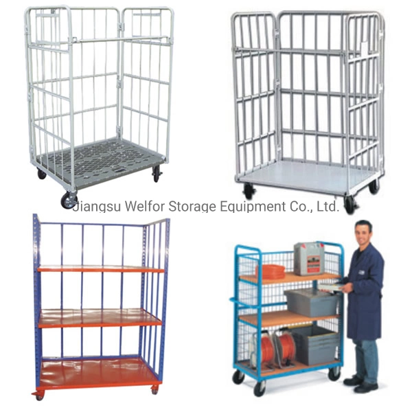 Steel Warehouse Storage Foldable Heavy Duty Roll Cage