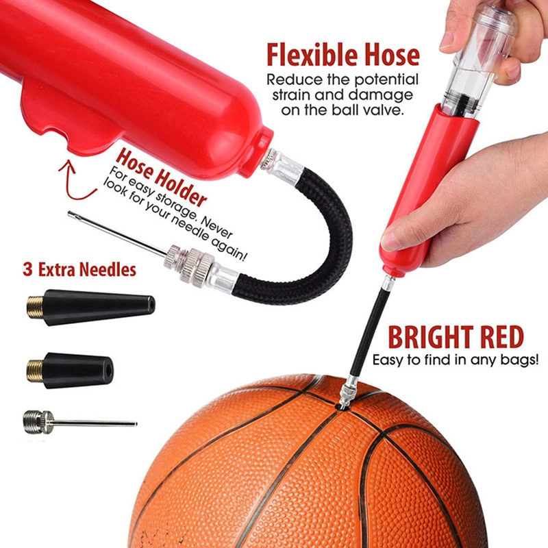 Portable Air Pump Volleyball Football Soccer Hand Push Inflatable Pumps Bl20270