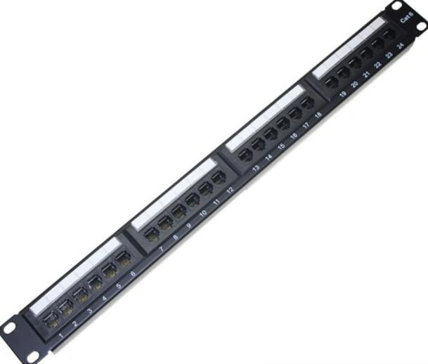 RJ45 AMP CAT6/Cat5e 24 Ports Patch Panel