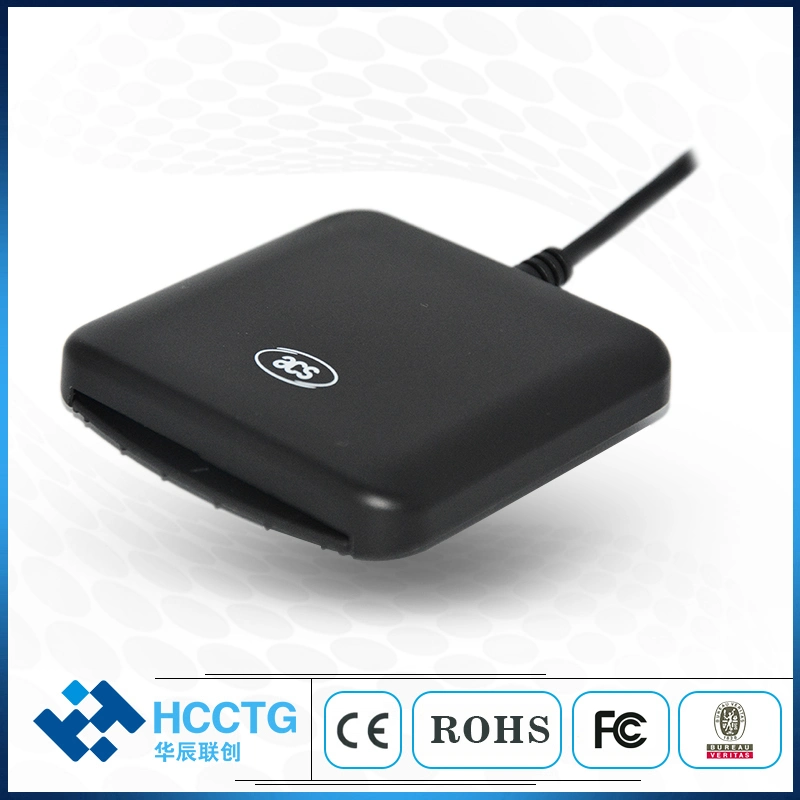 Venta caliente Mini Mobile escribir un Chip IC ISO 7816 USB Lector de tarjetas inteligentes EMV (ACR39U-U1)