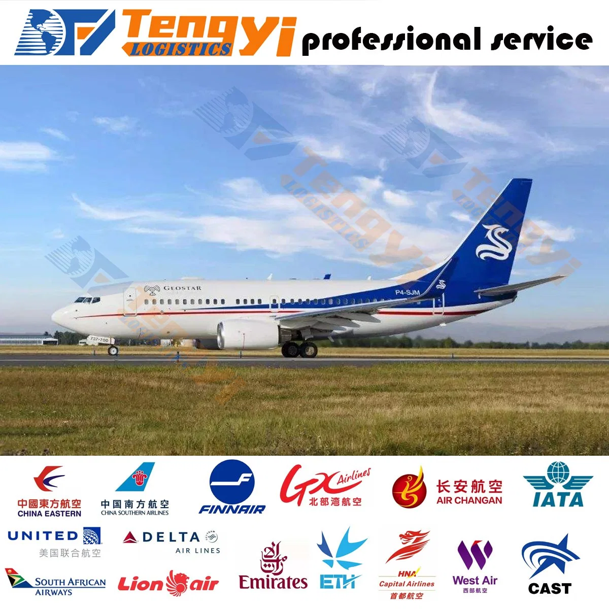 Transporte aéreo Logística Internacional desde Shanghai a San Juan/Ushuaia/Rosario Argentina