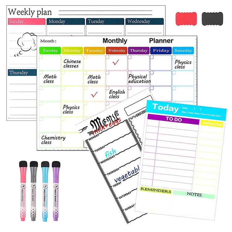 Custom Printed Planner Notepad Stationery Paper Printing A4 Memo Pad Daily to Do List Notepad Planner