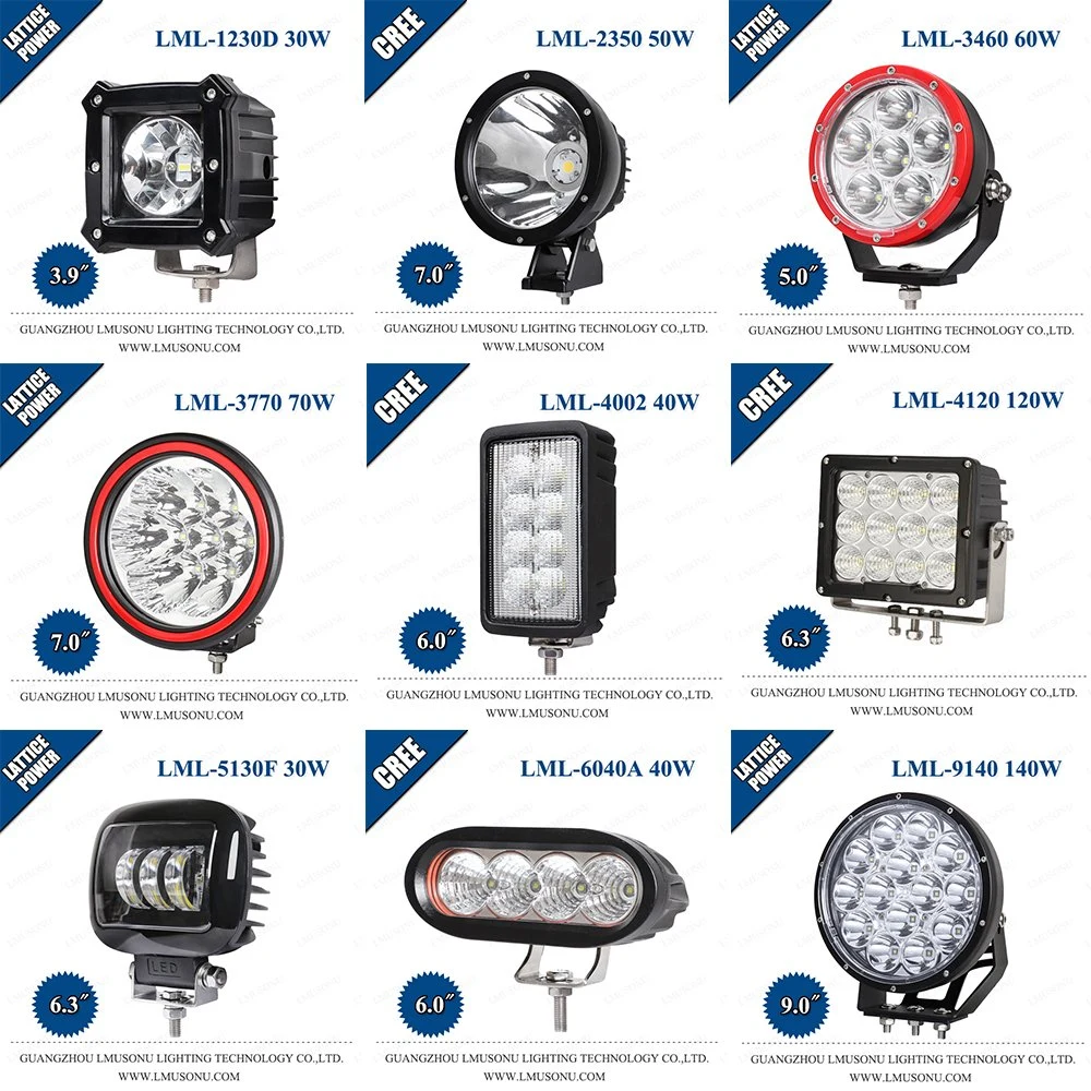 LMUSONU 15W 30W 50W 60W 70W 80W 90W CREE TRUCK LED-Anhängerleuchte für Auto Auto