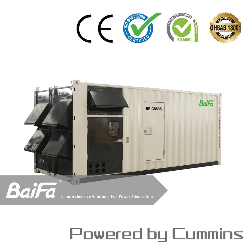 660kw Containerized 20FT Gp Container Electric Power Gas/Diesel Generator Powered by Cummins Engine Genset Factory