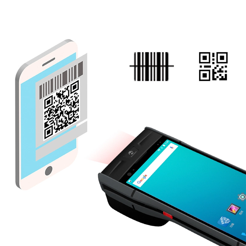 4G Handheld Android Mobile POS Terminal Machine with Buit-in RFID Thermal Printer