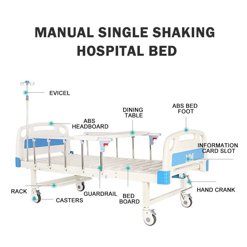 Comfortable Frame Portable Medical Clinic Nursing Bed Hospital Table