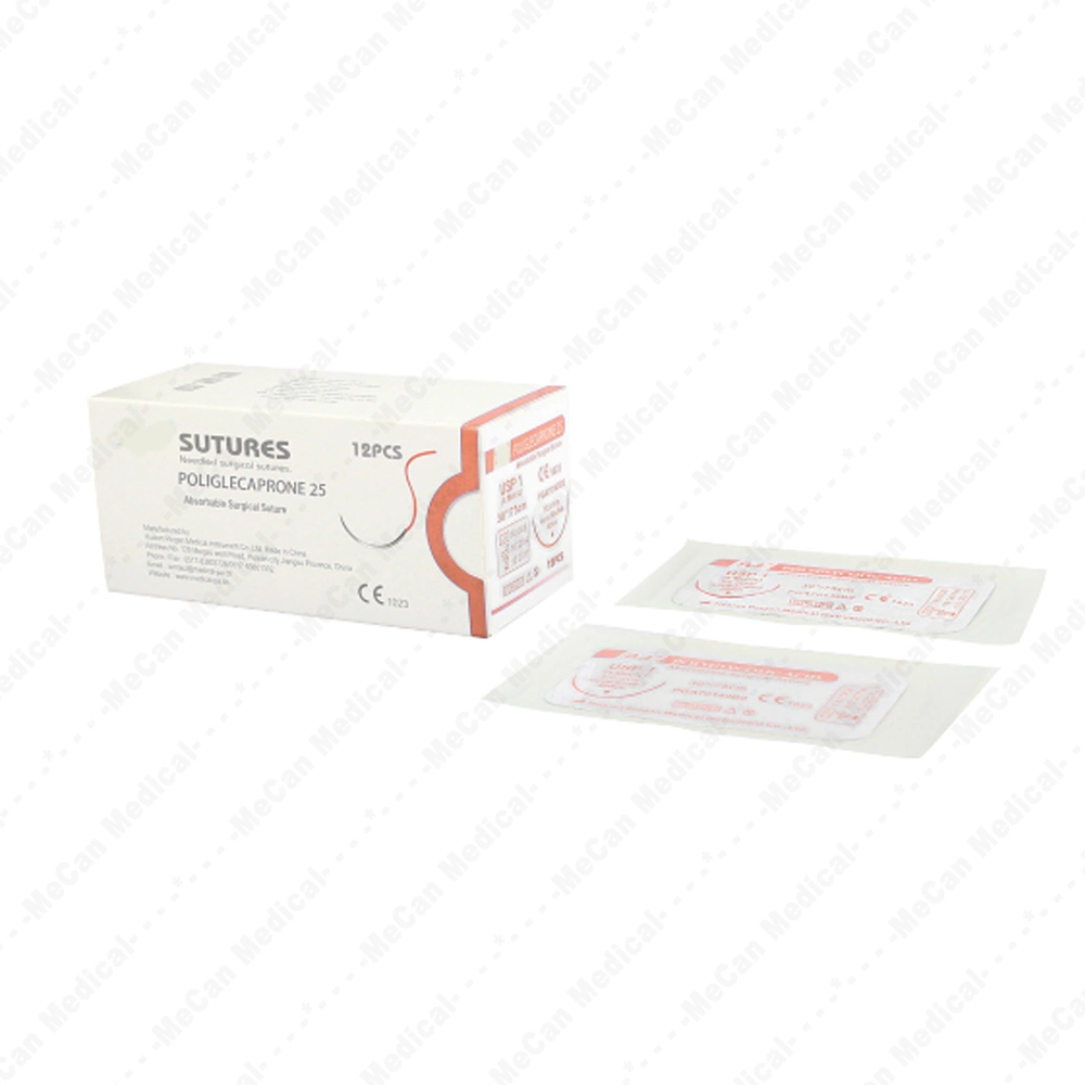 Cutting/Triangular/Round/etc Mecan Guangzhou China Kit Polyglycolic Acid Nylon Surgical Bulk Medical Suture Factory