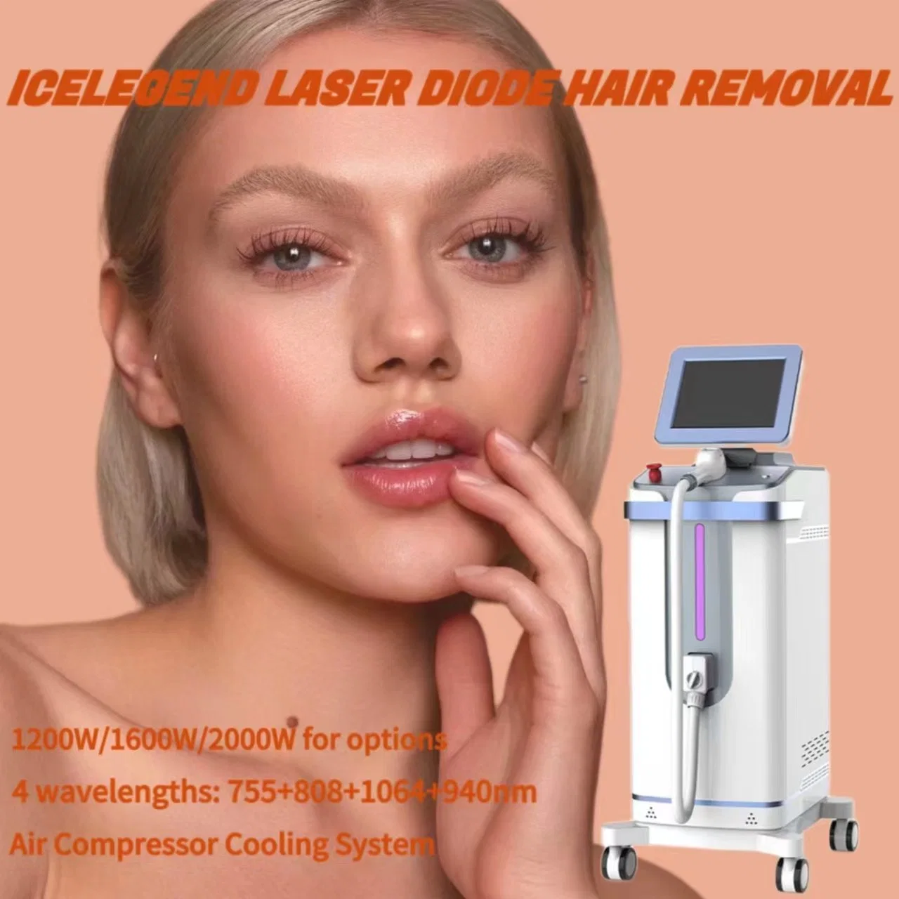 2023 808nm 1064nm 755nm Ice Laser Haarentfernung Diode Laser Haarentfernungsmaschine