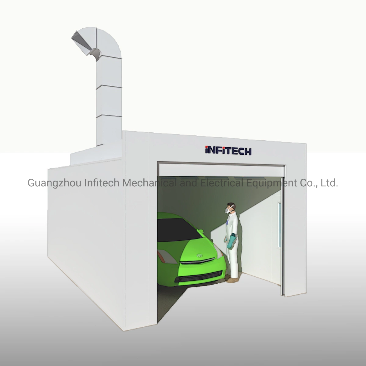 T-It-L6m Spray Booth China Car Paint Booth Manufacturer CE Auto Spray Booth for Sale