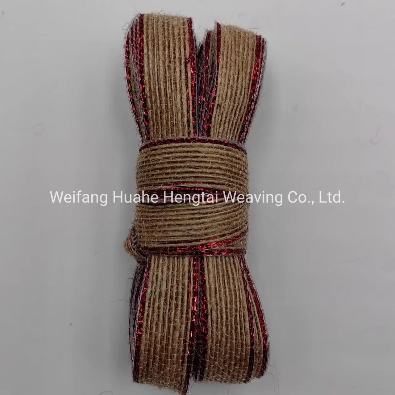 Wholesale/Supplier Natural Colored Edge Fishing Thread Jute Ribbon Vase Binding