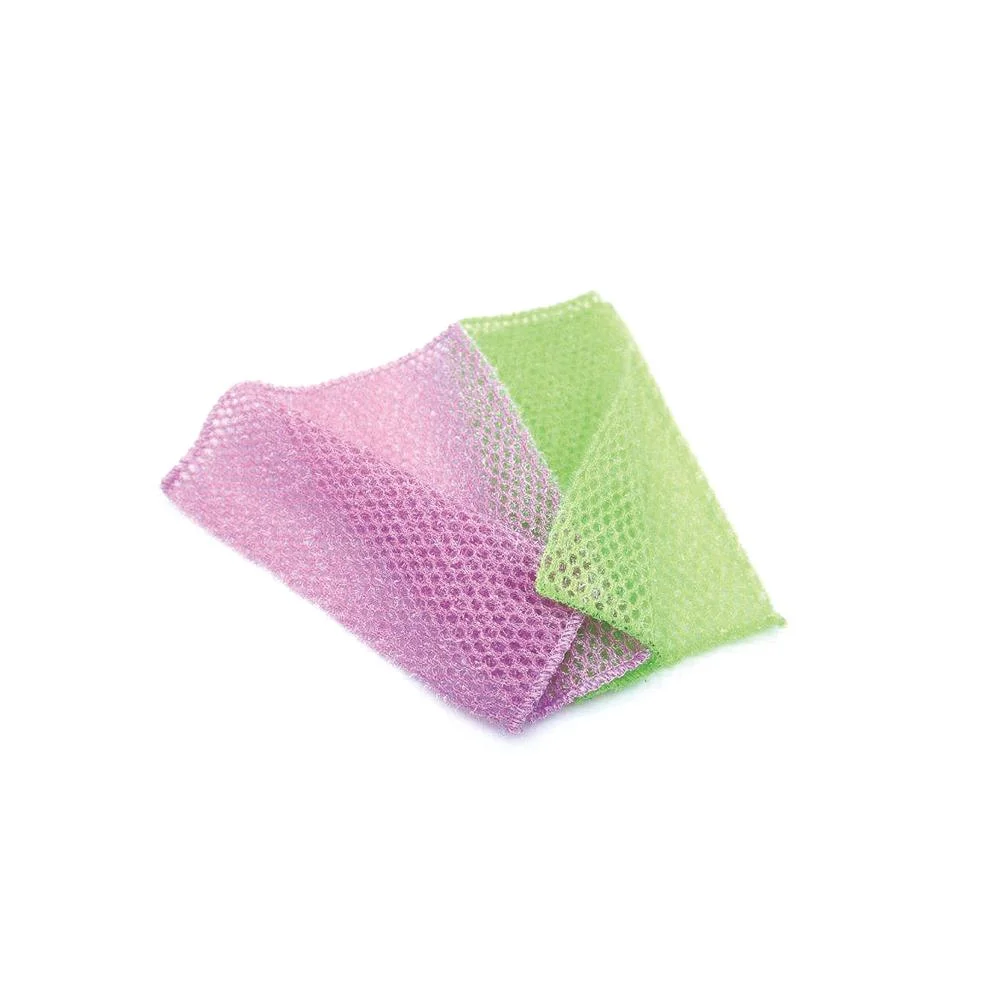 Glitter Various Metallic Kitchen Dish Cloth Sponge Quick Dry Hygienic Mesh Type Scrubber Made by Korea