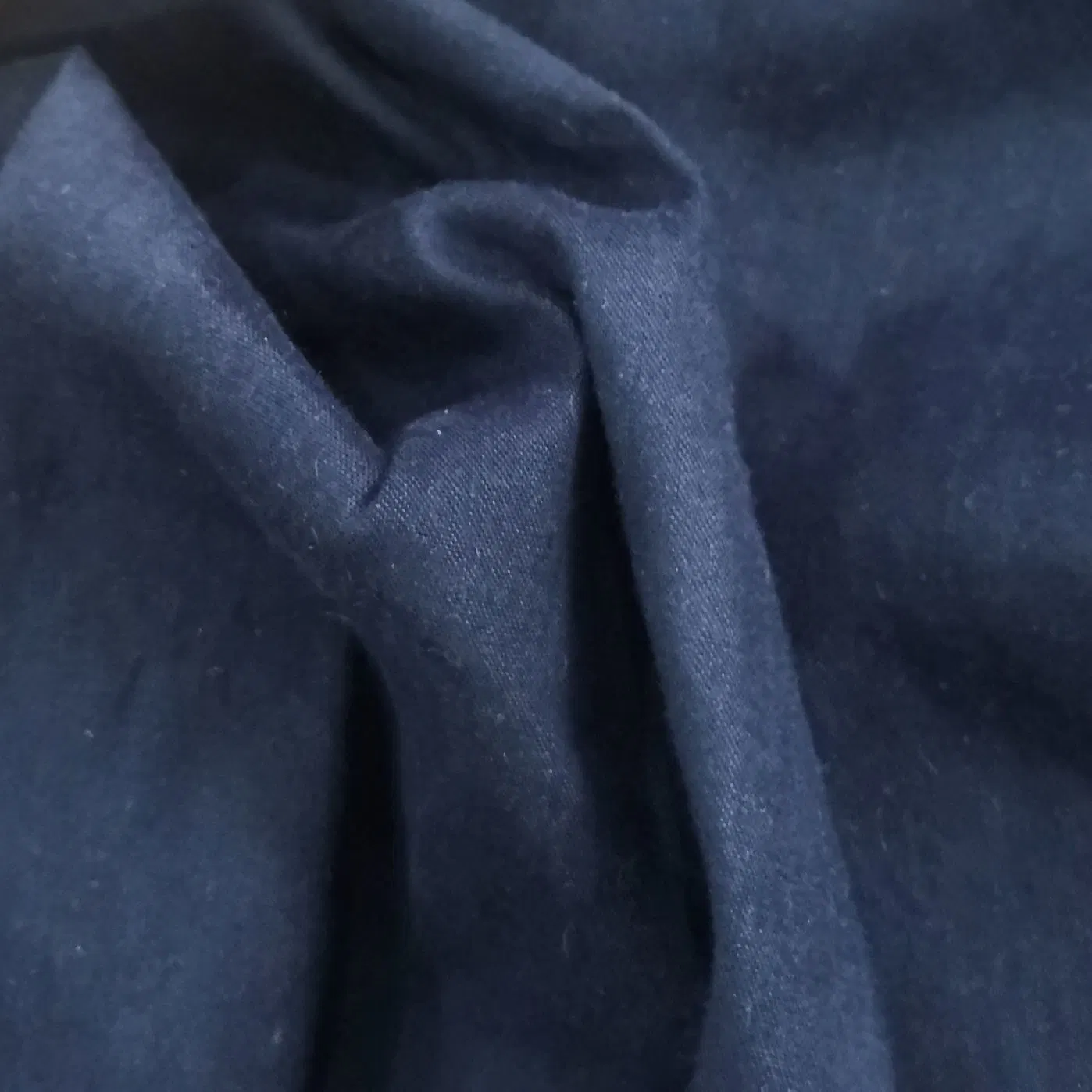 Blended 53% Linen 44% Rayon 3% Spandex Plain Dyed Fabric for Pants or Garments