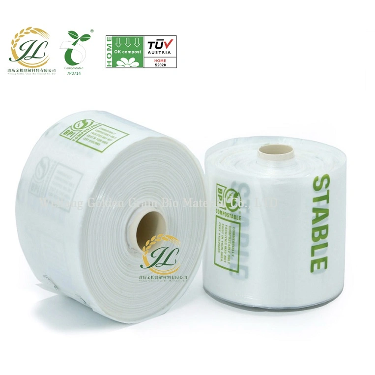 PLA/Pbat 100% Biodegradable Food Fruit Packing Bags Compostable Clear Produce Bag in Roll