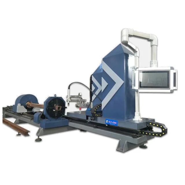 Machine de découpe au plasma CNC à profil en acier profilé H / I Avec biseaux de soudure
