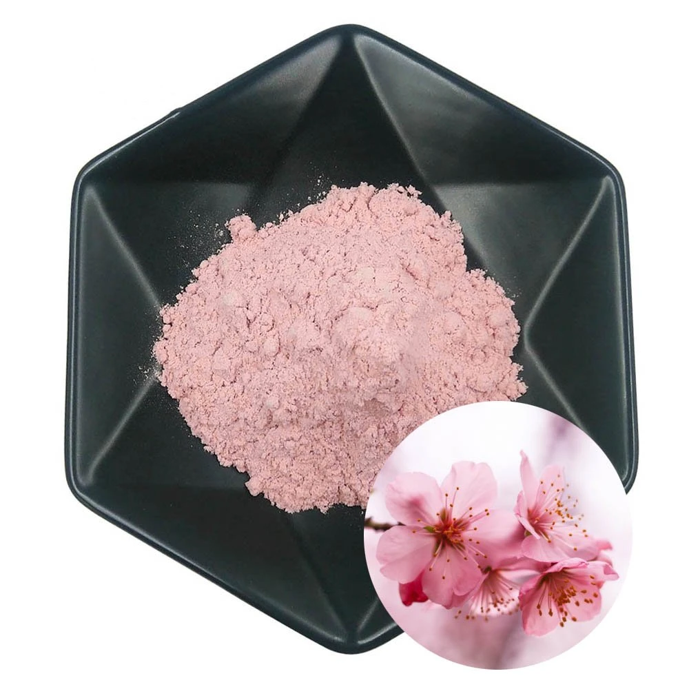 Flower Prunus Serrulata Edible Sakura Pink Powder 80 Mesh