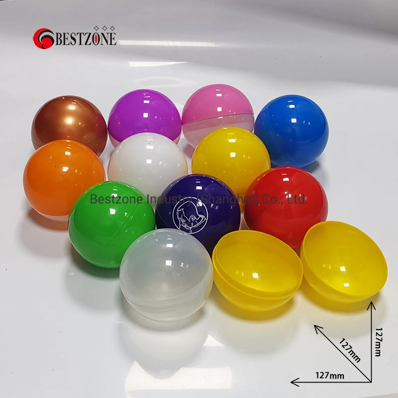 127mm 5 Inch Giant Full Color Plastic Capsule Toys for Gachapon Gumball Toy Machine Price Container Gift Pack