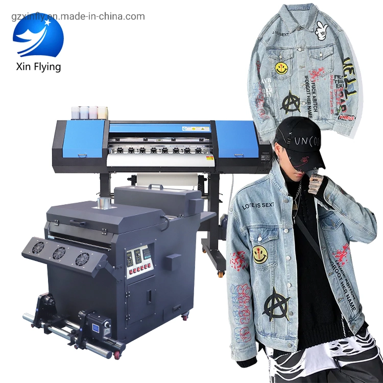 24" Customized T-Shirt Logo 60cm Heat Transfer Direct to Pet Film Inkjet Dtf Printer Printing Machine Set