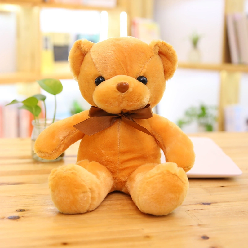 Personalisiere 30cm Teddybär kleine Größe Bogen Bär Cute Custom Plüsch Spielzeug gefüllte Tier Bär für Geschenke