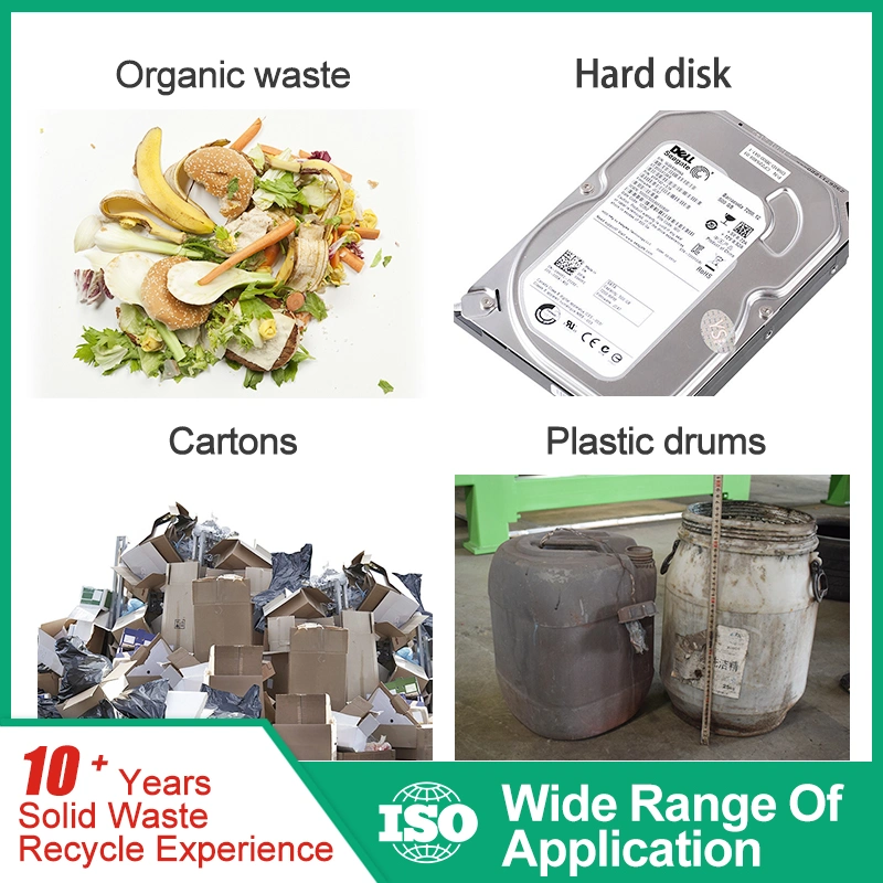 Small Double Shaft Vegetables PCB CDS Shredder Plastic Bottles Medical Waste Recycling