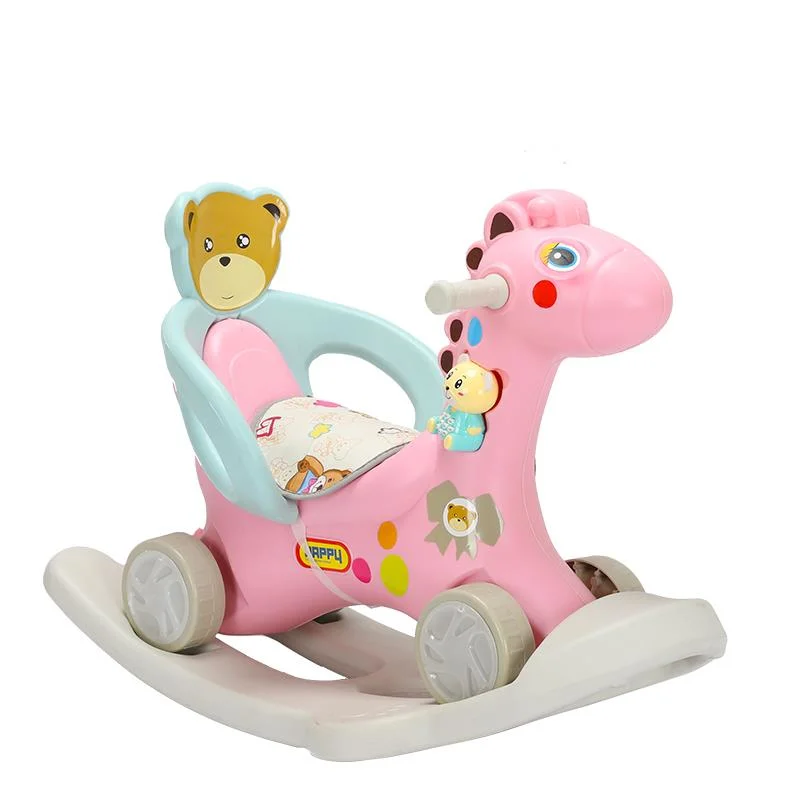 Factory Supply of Classic Rocking Horse, Baby Ride on Toys for 1-3 Year Old, Toddler Ride Animal