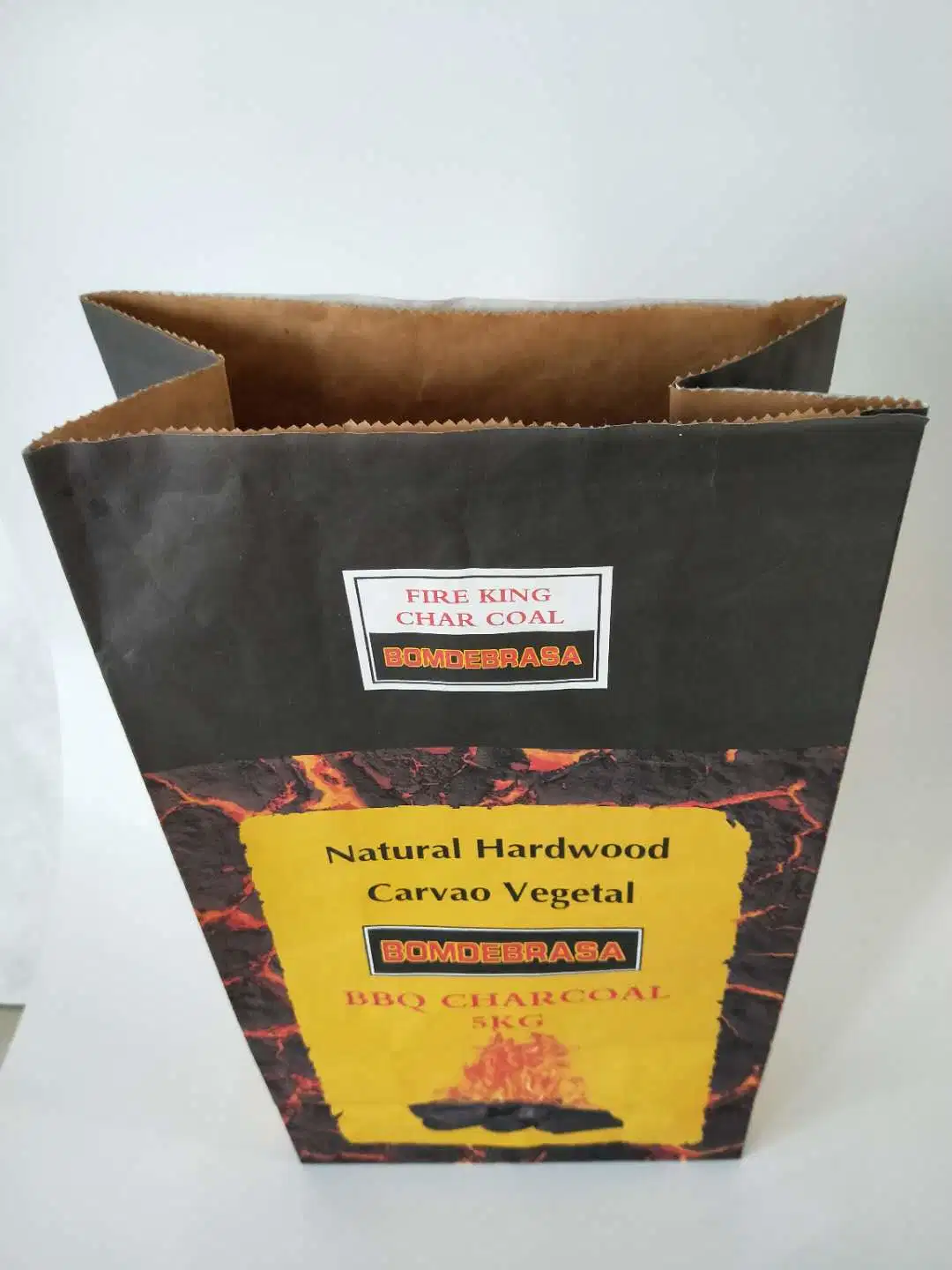 2ply lejía el papel de estraza 3kg 4 kg de carbón de barbacoa bolsas de embalaje