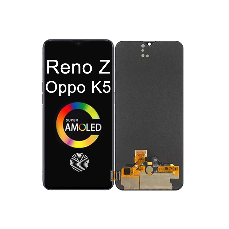 شاشة AMOLED / TFT أصلية مقاس 6,4 بوصة لتلفزيون Oppo K5 Reno Z شاشة LCD شاشة تعمل باللمس مجموعة جهاز الالتقاط مجموعة محول رقمي الاستبدال Realme XT X2 شاشة LCD