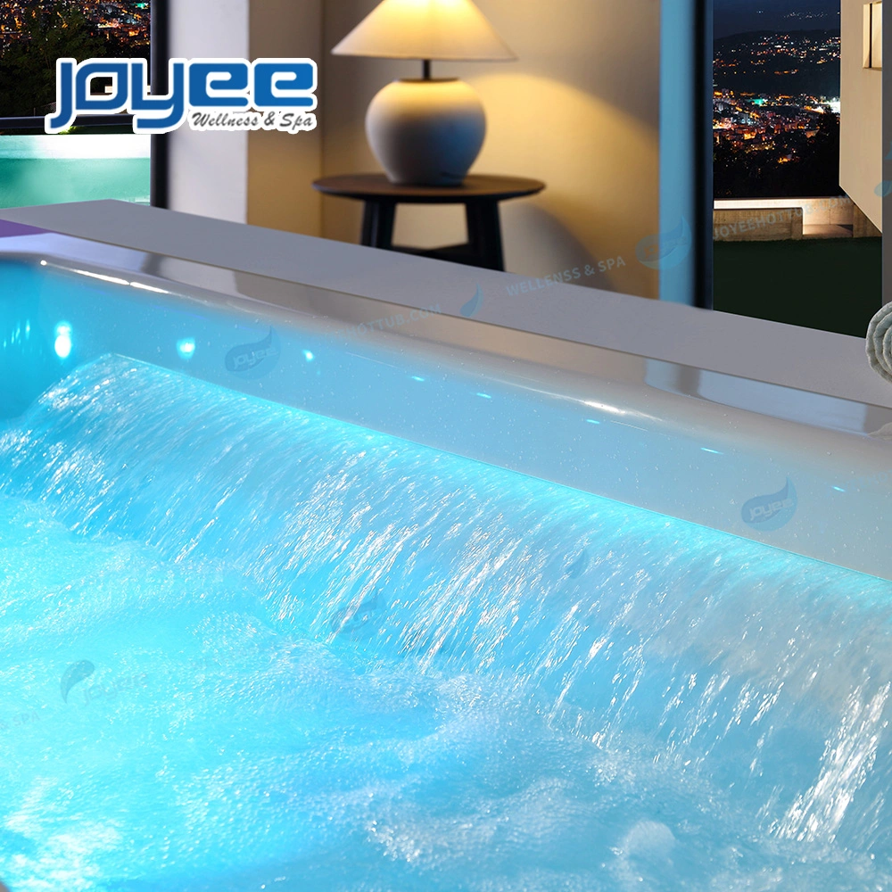 Joyee Moderne Mode Badewanne importiertes Material Wasserfall kleine Größe SPA