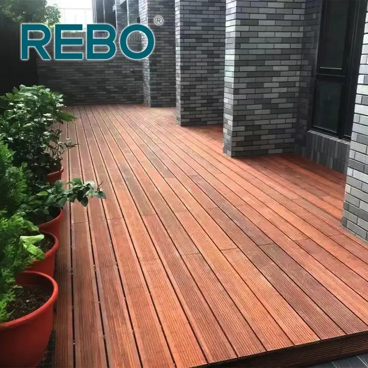 Strand Woven Bamboo Flooring Carbonized Horizontal Vertical Solid Bamboo Board