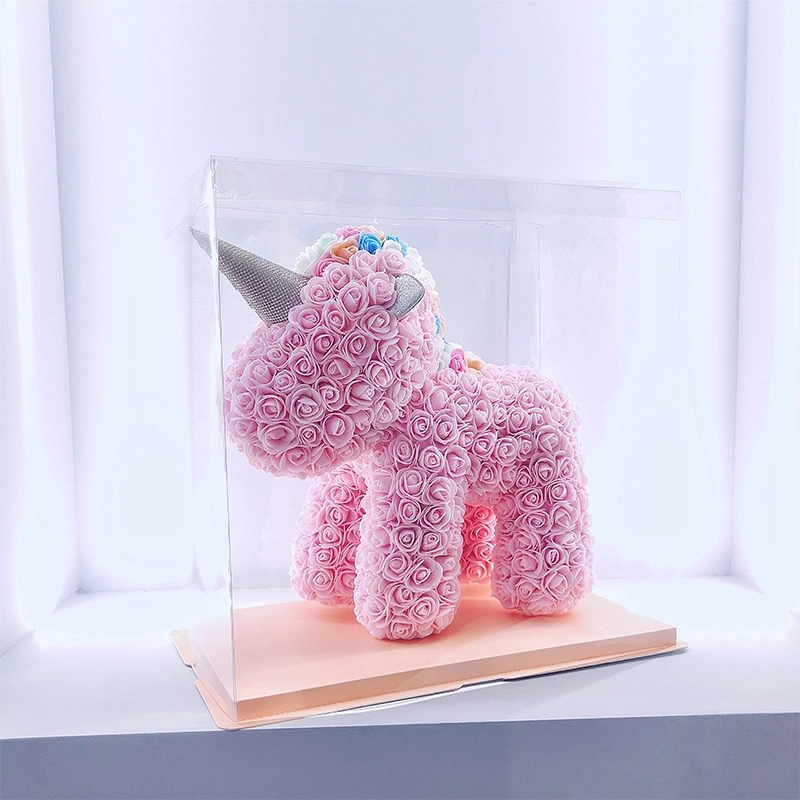 New Arrival Valentine Day Gift Girl Gift Unicornios PE Foam Rose Unicorn