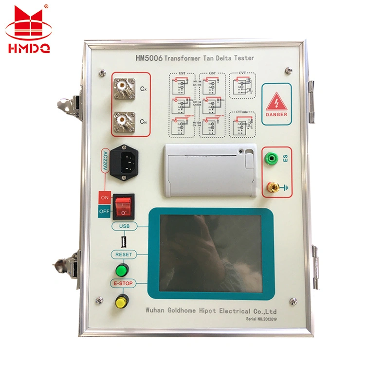 Prueba de Delta de color marrón del sistema de diagnóstico de aislamiento del transformador de salida de 10kv Dieelctric Probador de Factor de potencia y la capacitancia de la tangente de pérdida de Tester