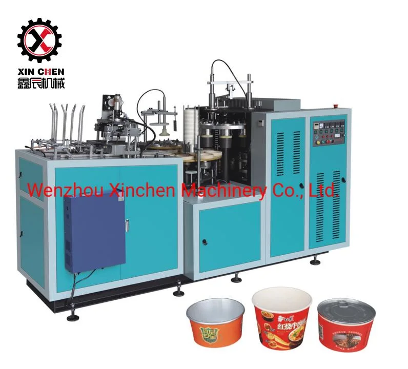 Eco Friendly Instant Fried Noodles Disposable Paper Bowl/ Food Container Forming Making Machine Price for Soup Salad Bowl Producing Machinery/Automatic/Ultrason