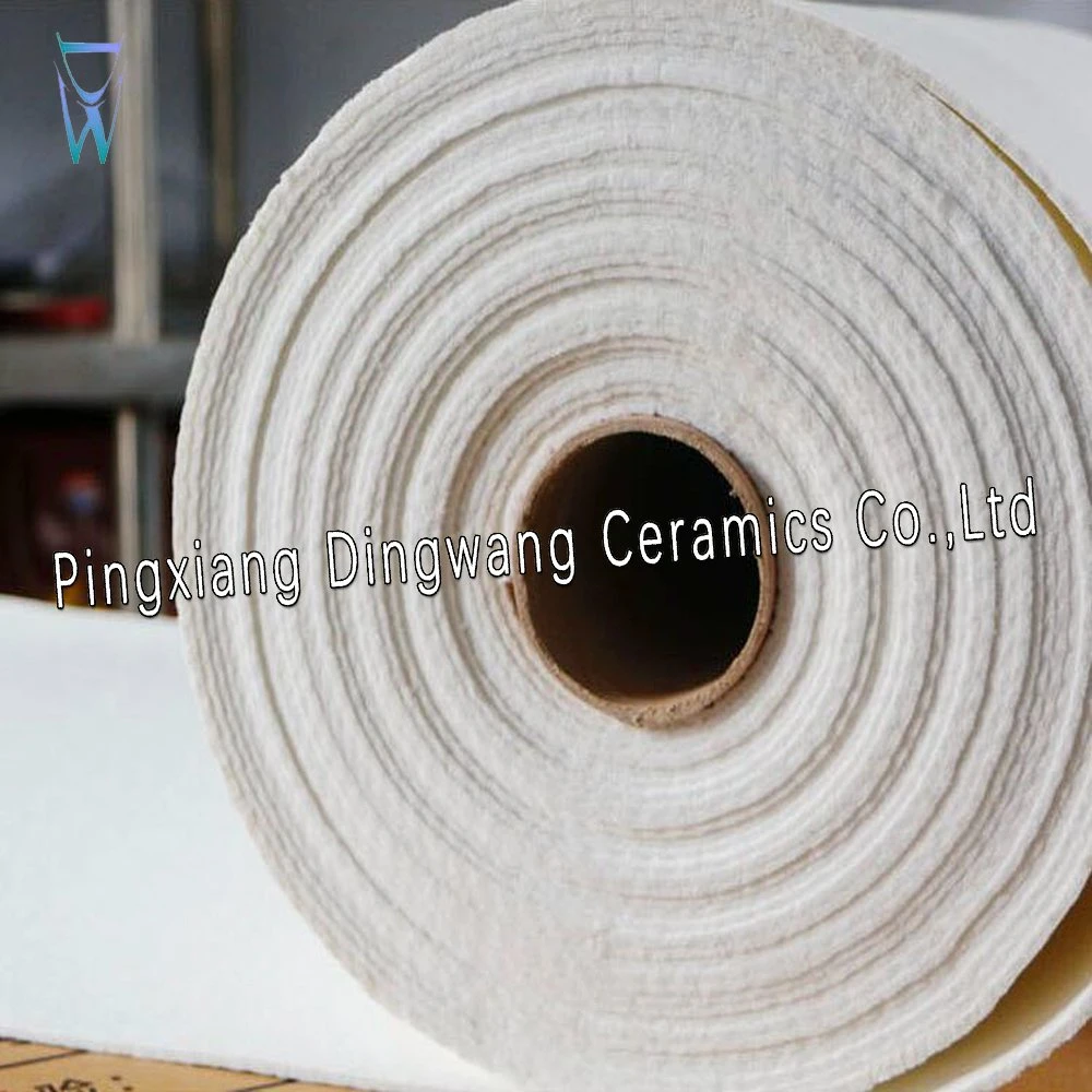 Rouleau de papier de fibres de céramique pour l'industrie des réfractaires