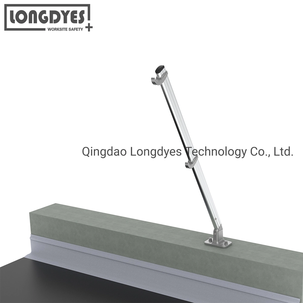 Roof Edge Protection Inclined Parapet Wall Fixed Guardrail System