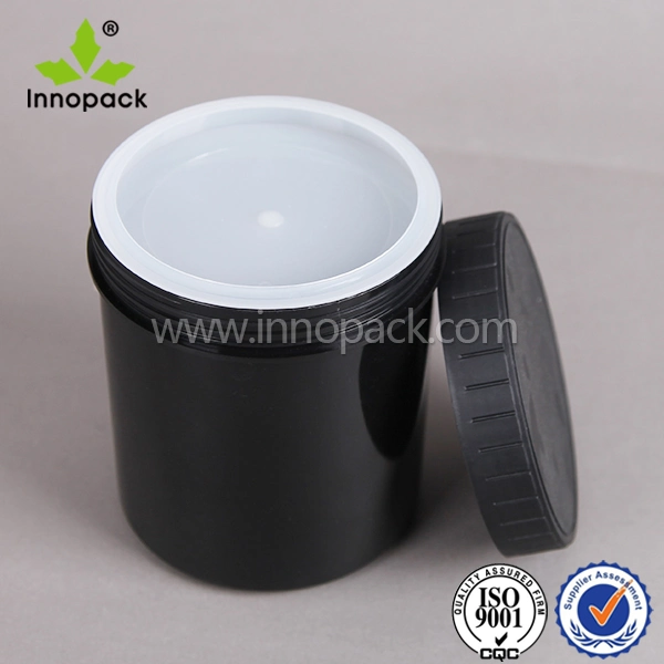 HDPE Black 1L HDPE Kunststoffflasche mit Steckverschluss