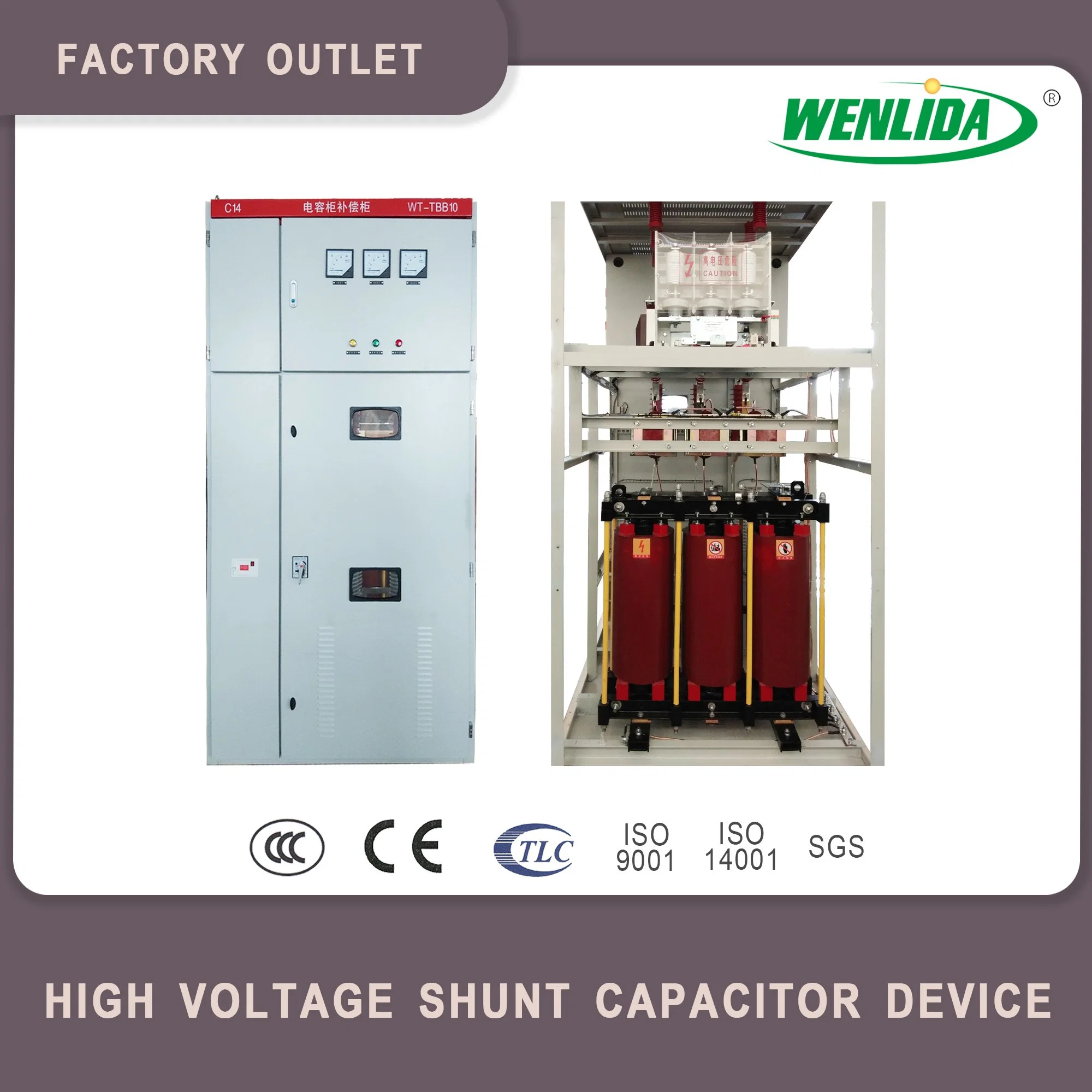 10kv 4800kVA High Voltage Shunt Capacitor Device Equipment Outdoor Wt-TBB10-4800/334-Akw for Rubber Industry